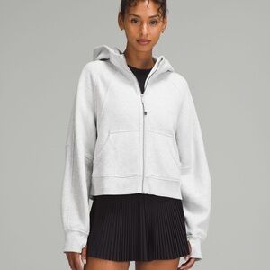 Lululemon Oversized Full Zip Hoodie - XS/S - Heathered Grey